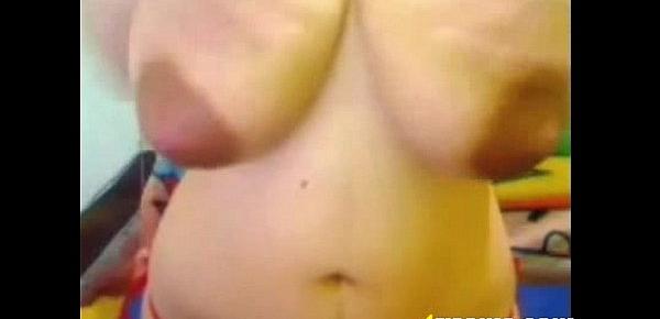  Big boobs dark nippled web cam girl, lactating (MrNo). My live webcam show  4xc